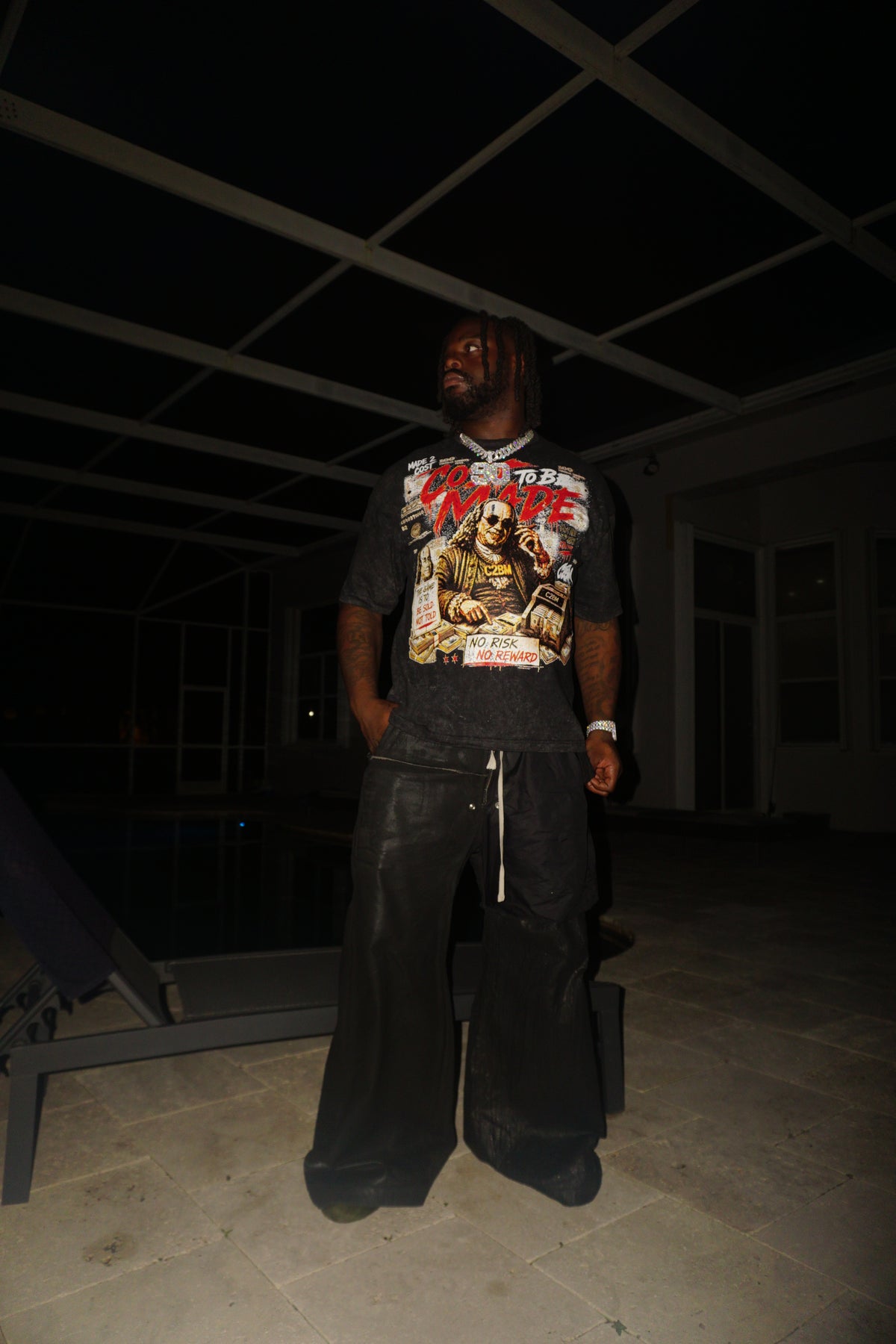 NO RISK NO REWARD TEE