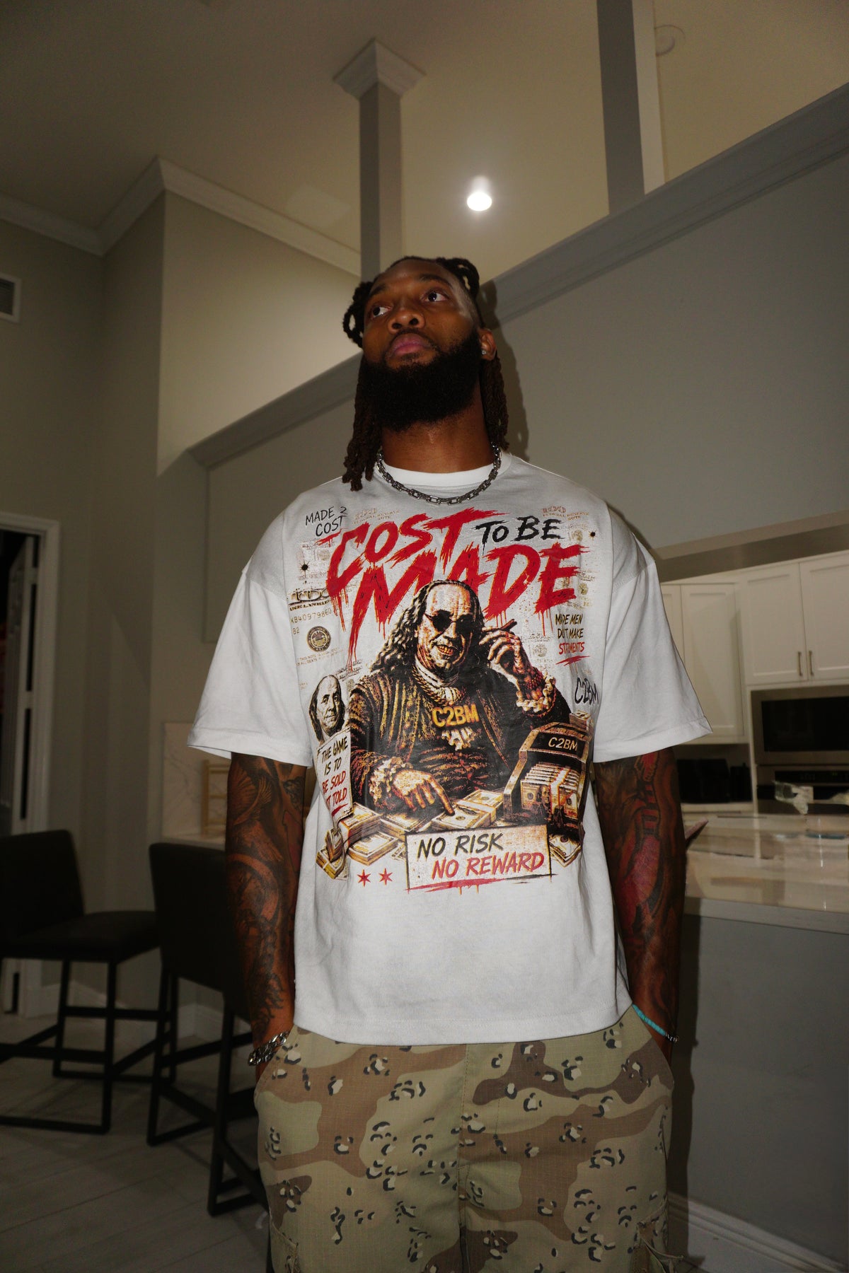 NO RISK NO REWARD TEE